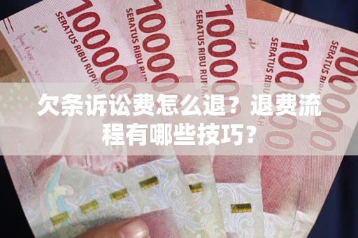 北京欠条诉讼费怎么退？退费流程有哪些技巧？