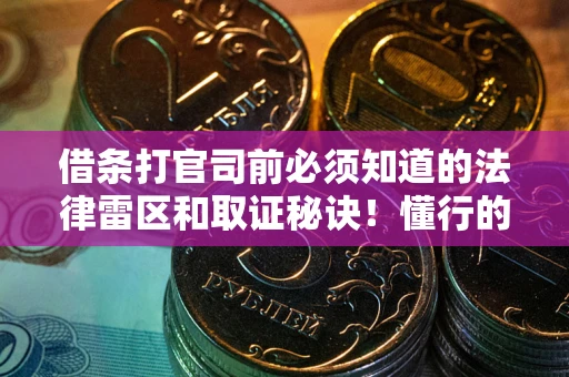 北京借条打官司前必须知道的法律雷区和取证秘诀！懂行的人已经留好这些证据