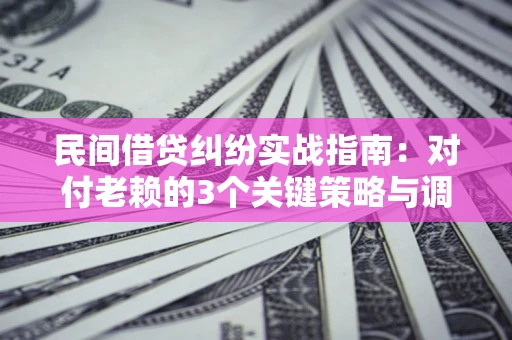 北京民间借贷纠纷实战指南：对付老赖的3个关键策略与调解盲区解析