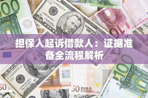 北京担保人起诉借款人：证据准备全流程解析