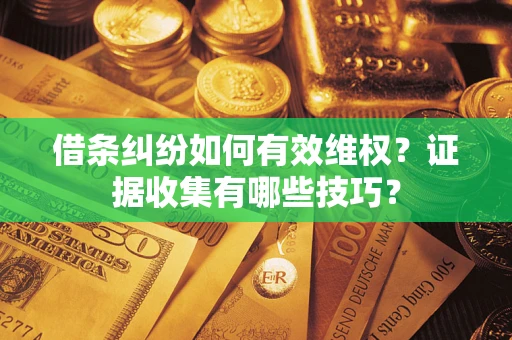 北京借条纠纷如何有效维权？证据收集有哪些技巧？
