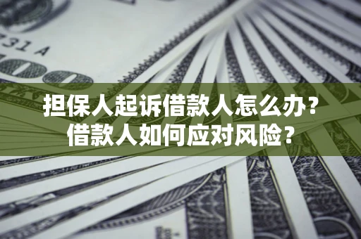 北京担保人起诉借款人怎么办？借款人如何应对风险？