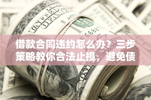 北京借款合同违约怎么办？三步策略教你合法止损，避免债务危机升级