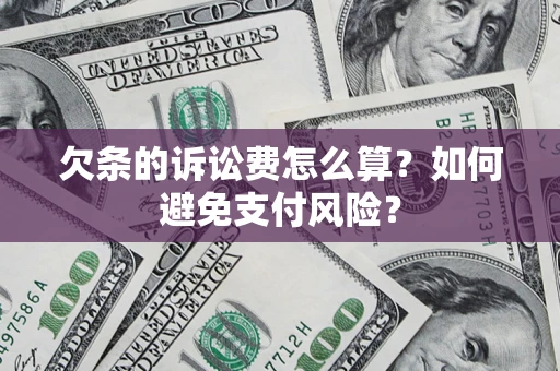 北京欠条的诉讼费怎么算？如何避免支付风险？